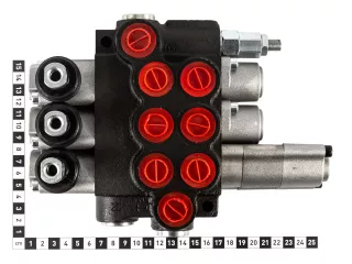 3-Wege-Hydrauliksteuerblock (mit Schwimmstellung) 40L/min (300 bar) (2)