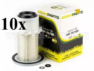 air filter for Japanese compact tractor KA-A119, set of 10 pieces, SUPER SALE PRICE! (0)