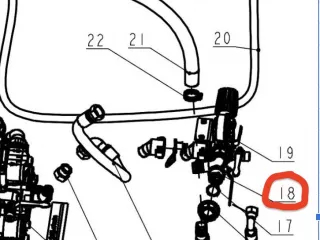 Anschlussstück für Komondor FAP-200 Spritze (1)