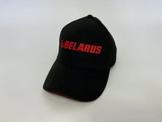 Baseball cap with embroidered Belarus (black) (1)