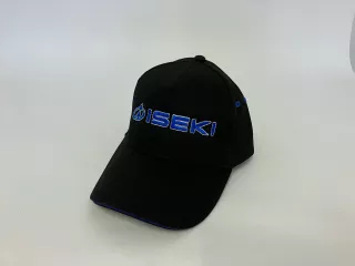 Baseball cap with embroidered Iseki (black) (1)