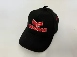 Baseball cap with embroidered Yanmar (black) (1)