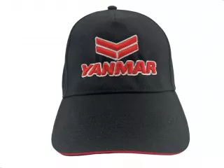 Baseball cap with embroidered Yanmar (black) (1)