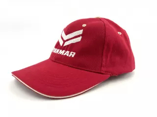 Baseballkappe mit besticktem Yanmar-Schriftzug (rot) (0)