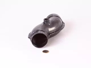 Belarus/MTZ 030 turbo air intake pipe (plate, to CG-6) 1 connector (compressor) original (2)