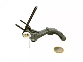 Belarus/MTZ clutch fork complete (spring, pin, adjusting screw, nut) (3)