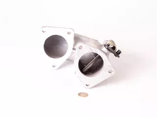 Belarus/MTZ inlet throat+ throttle (80, 82) original (1)