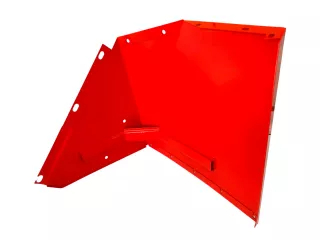 Belarus/MTZ rear panoramic rear fender, factory, left, blue (1)