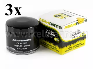 engine oil-filter for Japanese compact tractor KA-O138, set of 3 pieces, SUPER SALE PRICE! (0)