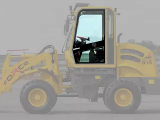 Force wheel loader window glass, left door (1)