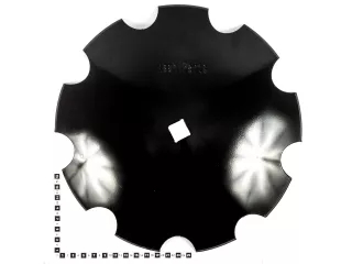 Harrow disc 460mm, notched, (boron steel) AsahiParts (2)