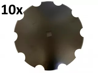 Harrow disc, 560mm, notched, (boron steel) AsahiParts, set of 10 pieces, SPECIAL PRICE! (1)