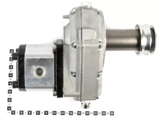Hydraulic gear pump and PTO gearbox for Japanese compact tractors (3)