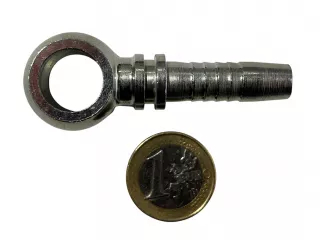 Hydraulic hose eye connector 1/4