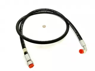 Hydraulik-Gummischlauch M18x1.5 L=1950, gerade und 90° Endanschlüssen (0)