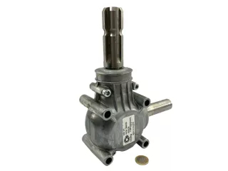 L gearbox 1:1, 15 HP for lawn mower / flail mower / fertilizer spreader (1)