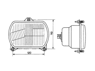 lamp headlight insert Cobo, for small tractor (2)
