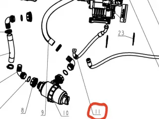 Mischschlauch für Komondor FAP-200 Spritze (1)