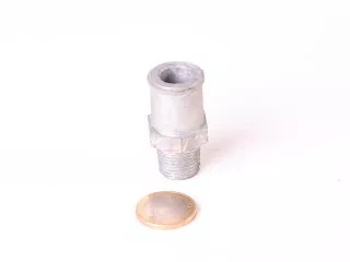 MTS Wasserpumpe Schlauchanschluss für Aluminium-Rohr (1)