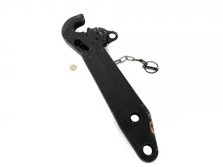 MTZ/Belarus drawbar extension with quick coupler left (from original extension) (4)