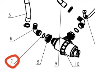 O-ring 33.5*2.65 for Komondor FAP-200 sprayer (1)