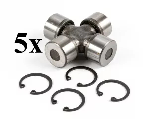 PTO shaft cross joint 25x63,8mm, outer seeger rings, for Japanese compact tractors, set of 5 pieces, SUPER SALE PRICE! (0)