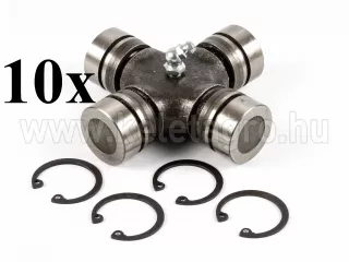 PTO shaft cross joint 25x79mm, inner seeger rings, for Japanese compact tractors, set of 10 pieces, SUPER SALE PRICE! (0)