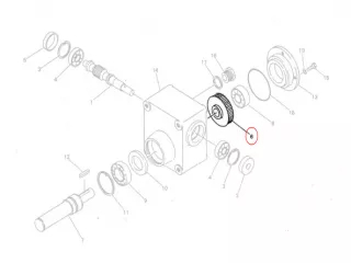 Reducer worm wheel for RKB baler (0)