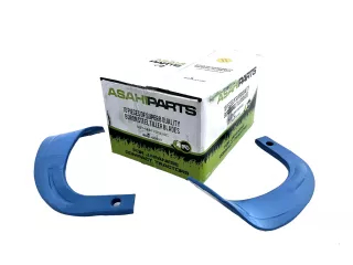 Rotary tiller blade, AsahiParts boron steel, for Japanese compact tractors Iseki / Kubota / Mitsubishi / Shibaura / Yanmar (0)