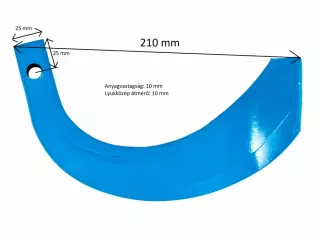 Rotary tiller blade, AsahiParts, for Japanese compact tractors Iseki / Kubota / Mitsubishi / Shibaura / Yanmar, 80+20 FREE (1)