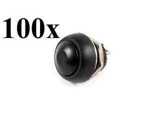 Switch, momentary, water resistant, round shape, set of 100 pieces (0)
