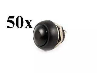 Switch, momentary, water resistant, round shape, set of 50 pieces (0)