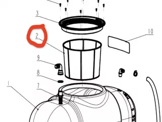 Tank filter for Komondor FAP-200 sprayer (1)