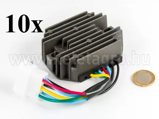 Voltage regulator with 6-cable connector for Kubota and