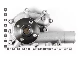 Wasserpumpe für Yanmar 4TNV106 Motor Version 2 (5)