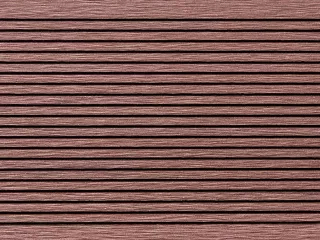 WPC terrace decking, dark reddish brown (