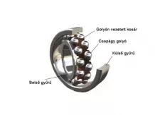 2207 bearing ZKL, double row ball