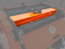 Bálázó alkatrész, RKB-1070 munkahenger tartó konzol takarólemez 