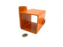bale spike holder for Komondor pallet fork