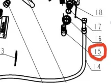 Csővég 25 Komondor FAP-200 permetezőhöz