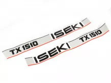 Decal set for Iseki TX1510 and TX1510F compact tractors