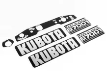 Decal set for Kubota B7001 and B7001E Japanese compact tractors