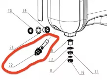 Druckmischer für Komondor FAP-200 Spritze