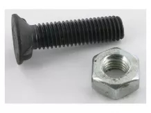 ekevas csavar+anya M10x40, körmösfejü