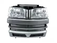 Front grille with headlights for Iseki AT25 Japanese compact tractor, used