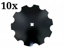 Harrow disc, 510mm, notched, (boron steel) AsahiParts, set of 10 pieces