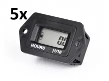 Hour meter, with digital display, set of 5  pieces