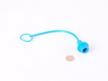 hydraulic quick connect plug dust cover blue