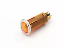 indicator light, yellow, thin