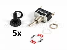 Kapcsoló 3 állású, 3 lábú, vízmentes, 5 db-os csomag SZUPER ÁRON!